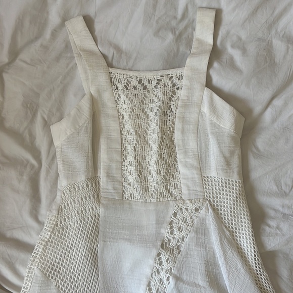 Nanette Lepore Linen and Crochet Mini Dress - Picture 3 of 5